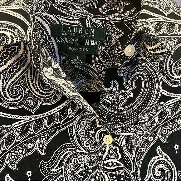 Lauren Ralph Lauren Paisley Print Blouse S - Picture 2 of 9